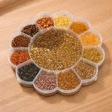 Jewellery Making Seed Beads Shades Of Earthy Color Tones Kit[15 Colors]