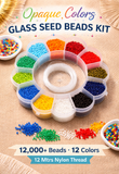 Opaque Colors Glass Seed Beads Kit