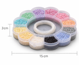 Opaque Luster Colors Glass Seed Beads Kit [12 Colors]