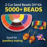 Jewellery Making Mix 2 Cut Seed Beads DIY Kit Multi Color