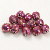 20 Pcs. Lac RONDELLE Beads Pink 16mm