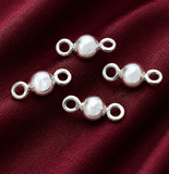 9x4mm, Silver ball connectors