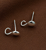 40 Pcs, 8x10mm Ear Stud with Open Loop