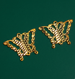 40 Pcs 17x13mm Brass Butterfly Charms