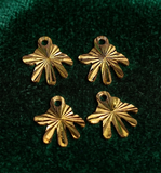 40 Pcs 9x8mm Brass Hand Charms
