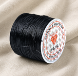 1 Pc, 40 Mtr, 0.5mm Colored Flat Elastic Thread