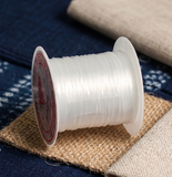 1 Pc, 40 Mtr, 0.5mm Colored Flat Elastic Thread
