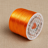 1 Pc, 40 Mtr, 0.5mm Colored Flat Elastic Thread
