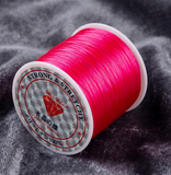 1 Pc, 40 Mtr, 0.5mm Colored Flat Elastic Thread