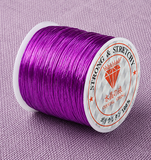 1 Pc, 40 Mtr, 0.5mm Colored Flat Elastic Thread