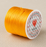 1 Pc, 40 Mtr, 0.5mm Colored Flat Elastic Thread