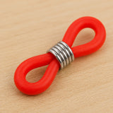 10 Pcs 20x7mm Eyeglass Holders Glasses Rubber Loop Ends Multicolor