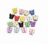 20 Pcs 13x11mm Assorted Color Acrylic Butterfly Charms