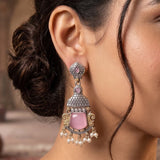 Royal Heritage Dual Tone Oxidised Earrings