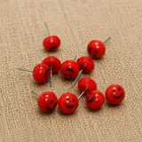 50 Pcs, 9mm Smiley Face Acrylic Earrings Studs