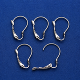 4 Pcs, 18x12mm Open Loop Lever back Earring Hooks