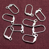 4 Pcs, Earring Hooks Lever Back Open Loop
