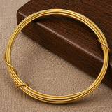 5 Mtrs, 18 Gauge  Plated Brass Craft Wire