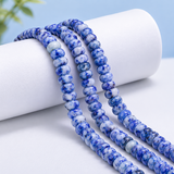 1 String 8x5mm Zed Lapis Rondelle Gemstone Beads