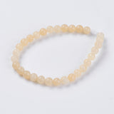 1 String Natural Topaz Jade Beads Strands Dyed Round Yellow 8mm