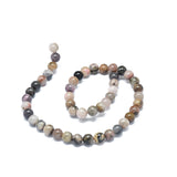 1 String Natural Rhodonite Beads Strands Round 8mm