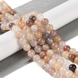 1 String Natural Quartz Beads String, Round 8mm