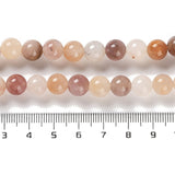 1 String Natural Quartz Beads String, Round 8mm