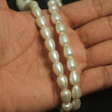 8-10mm Drop Glass Pearl Beads