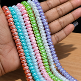 7 Strings 8x4mm Glass Pearl Beads Combo