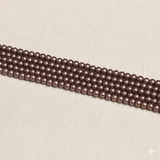 1 Sting 4mm Glass Pearl Beads