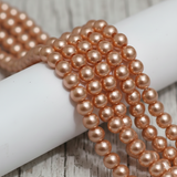 1 String 6mm Glass Pearl Beads