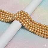 1 String 8mm Glass Pearl Beads