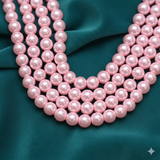 6mm, 32 Inch Colored Glass Pearl Beads Strings