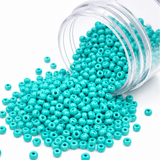 50gm 6/0 Preciosa Opaque Greenish Turquoise Seed Beads