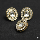 4 Pcs 18x16mm Ad Stone Earrings Stud