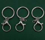 5 Pcs Keychain Hooks with Split Rings