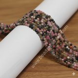 2mm Natural Gemstone Round Micro Faceted Beads