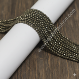 2mm Natural Gemstone Round Micro Faceted Beads