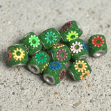10 Pcs. Lac Tyre Beads  10x12mm