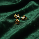 10 Pcs, 11x14mm Meenakari kundan Earring Studs