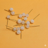 100 Gms, 4-5mm Round Glass Loreal Beads