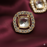 4 Pcs 21x19mm Ad Stone Earrings Stud