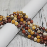 1 String 8mm Natural Mookaite Jasper Gemstone Beads