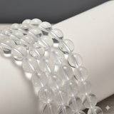 5mm Round Clear Quartz Stone Beads White