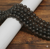 1 String 8mm Natural Smoky Quartz Gemstone Beads