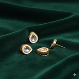 10 Pcs, 11x14mm Meenakari kundan Earring Studs