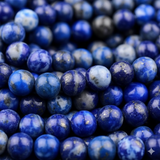 5mm Round Lapis Stone Beads Blue