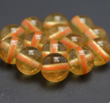 1 String 8mm Round Shape Citrine Gemstone Beads