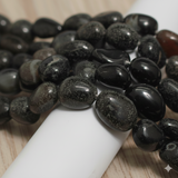 Tumble Black Onyx Stone Beads 17-13 mm