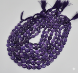 7x6mm Oval Amethyst Stone Beads Purple